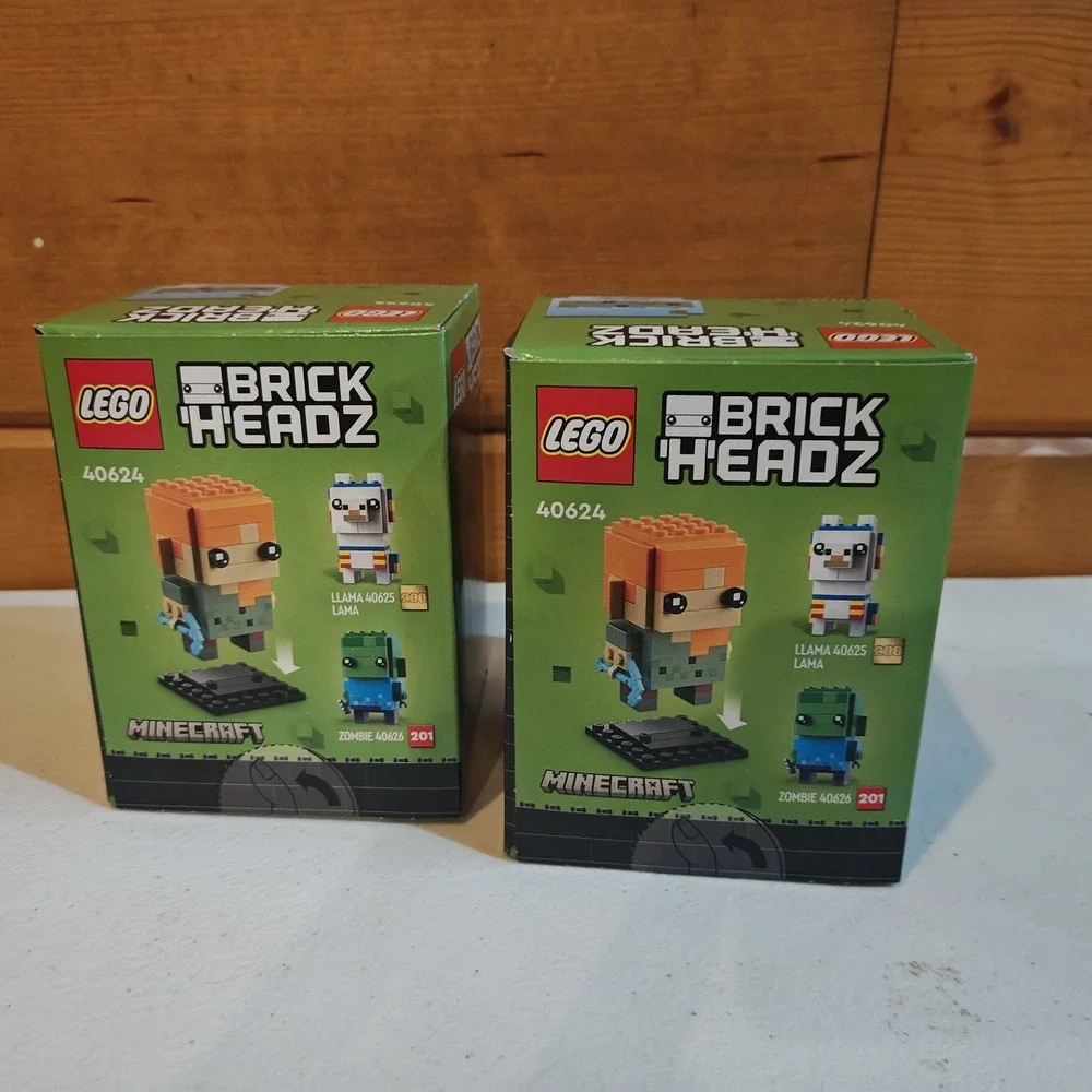 Set of 2 LEGO ALEX BRICKHEADZ ‎ (40624) New Factory Sealed Retired Minecraft ZC1 - Picture 3 of 6